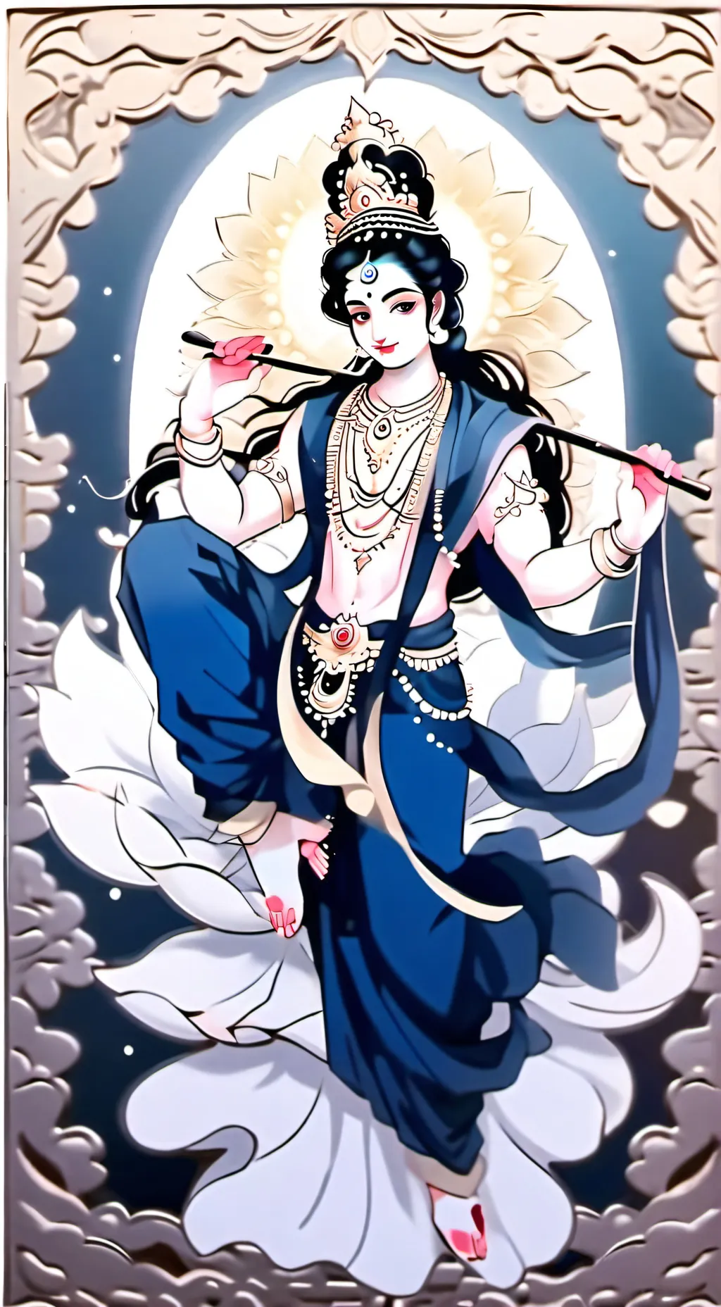 ai character: krishna(yudh) background