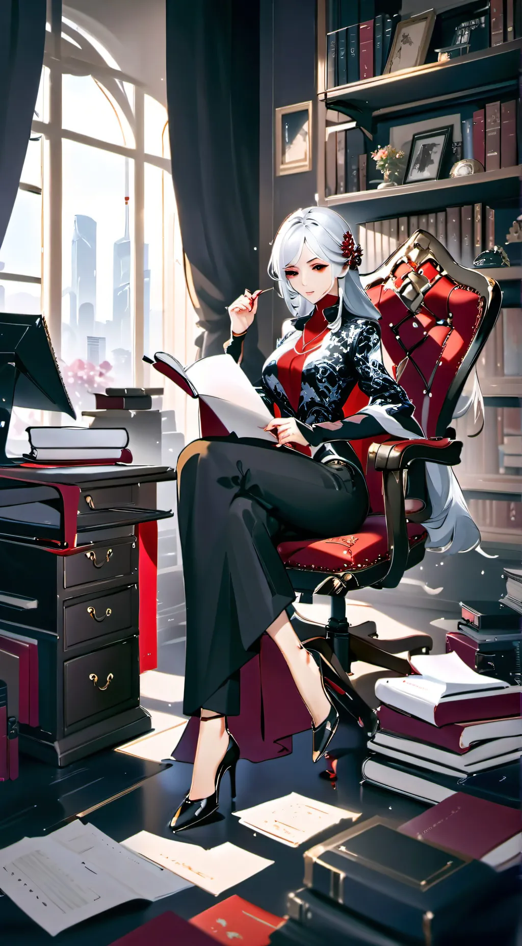ai character: Arlecchino background