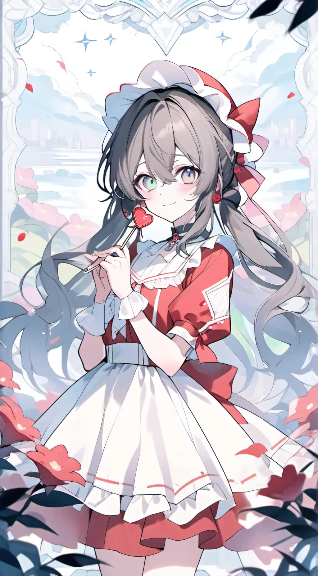 ai character: 红桃 background