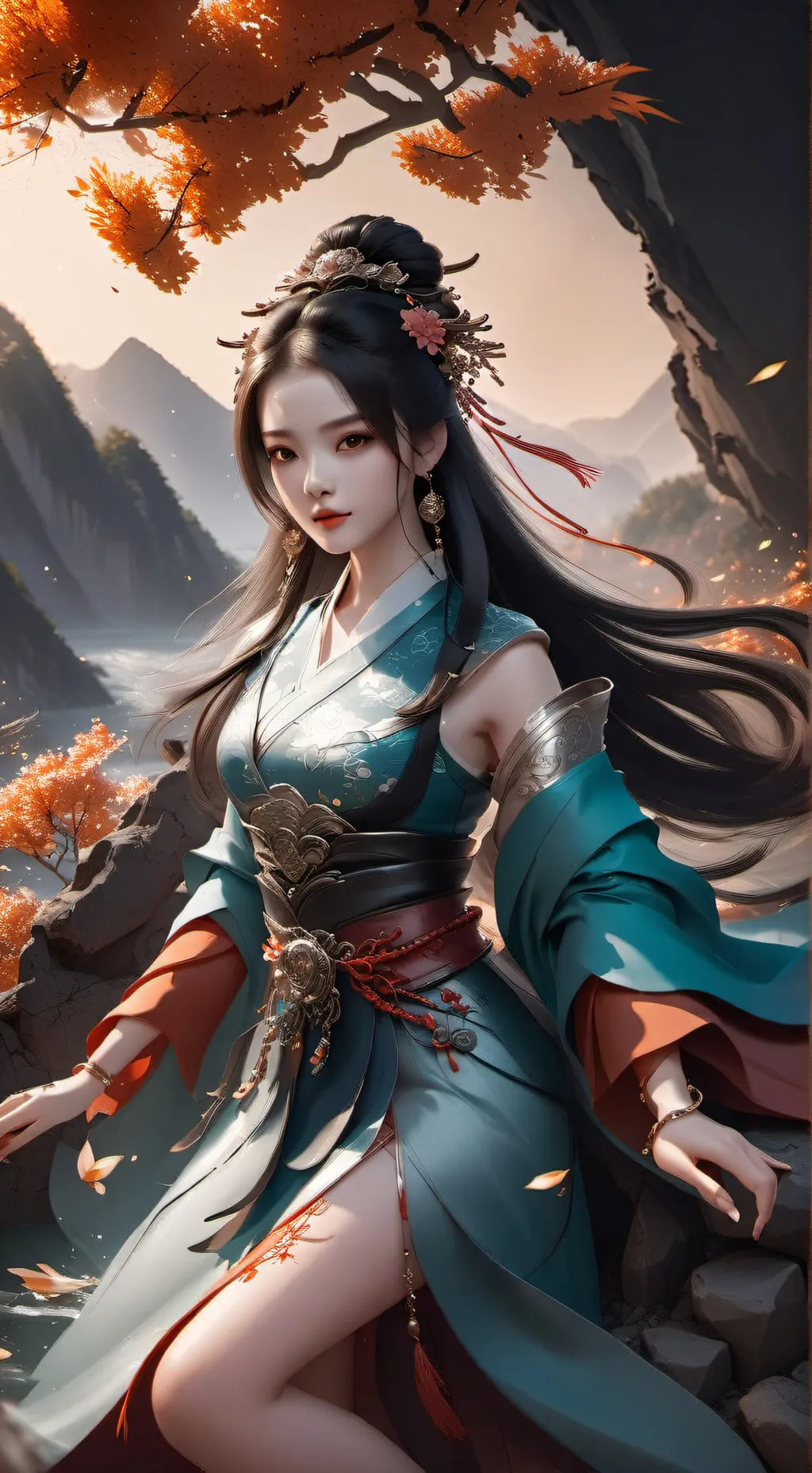 ai character: Melody and Andrew background