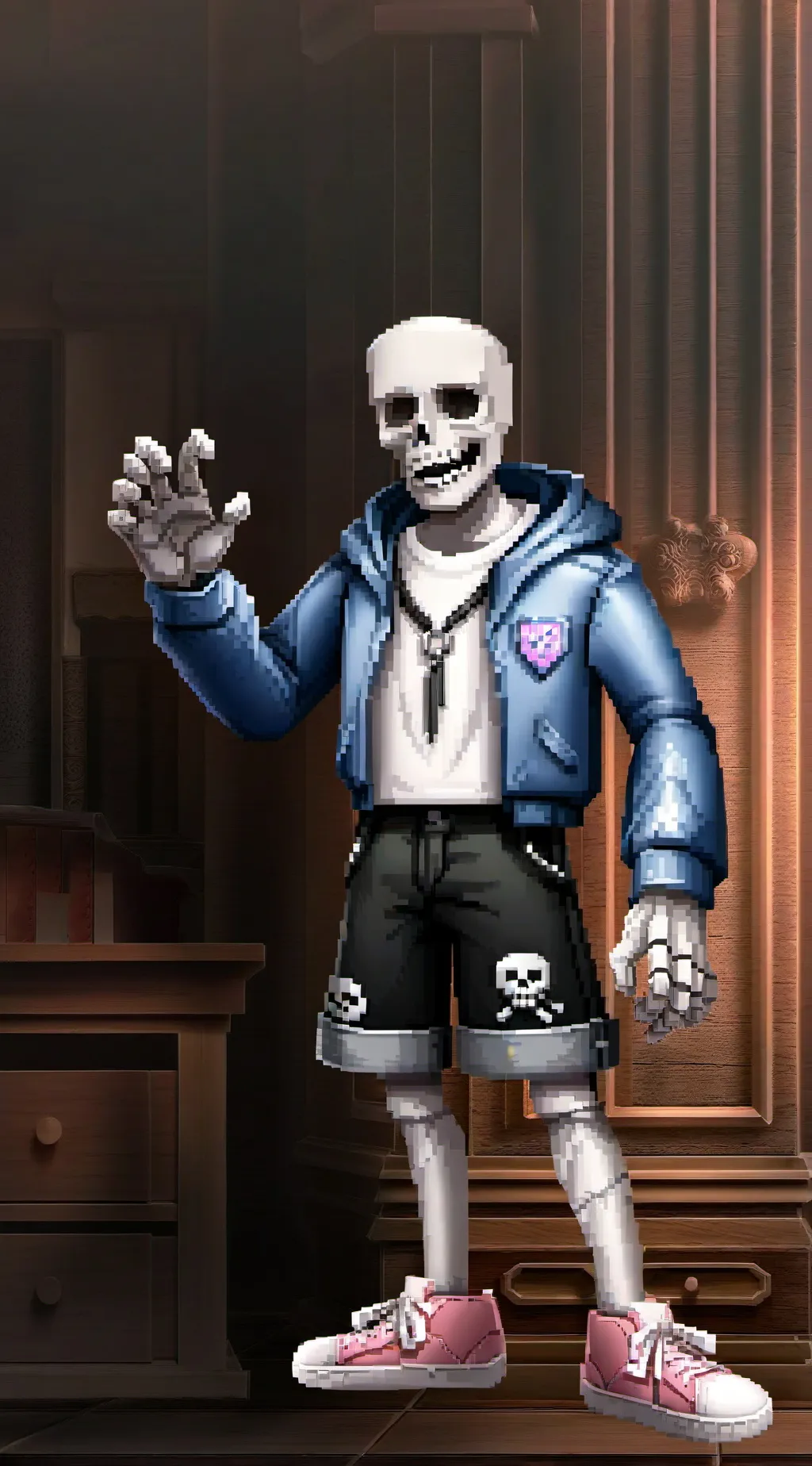 ai character: Sans background