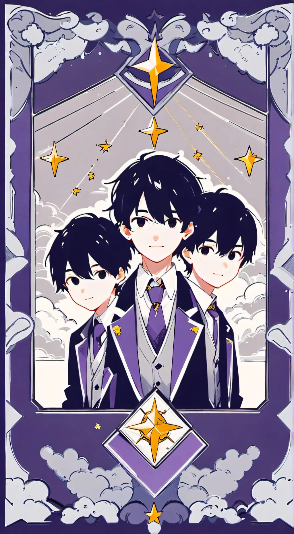 ai character: Riddle siblings  background
