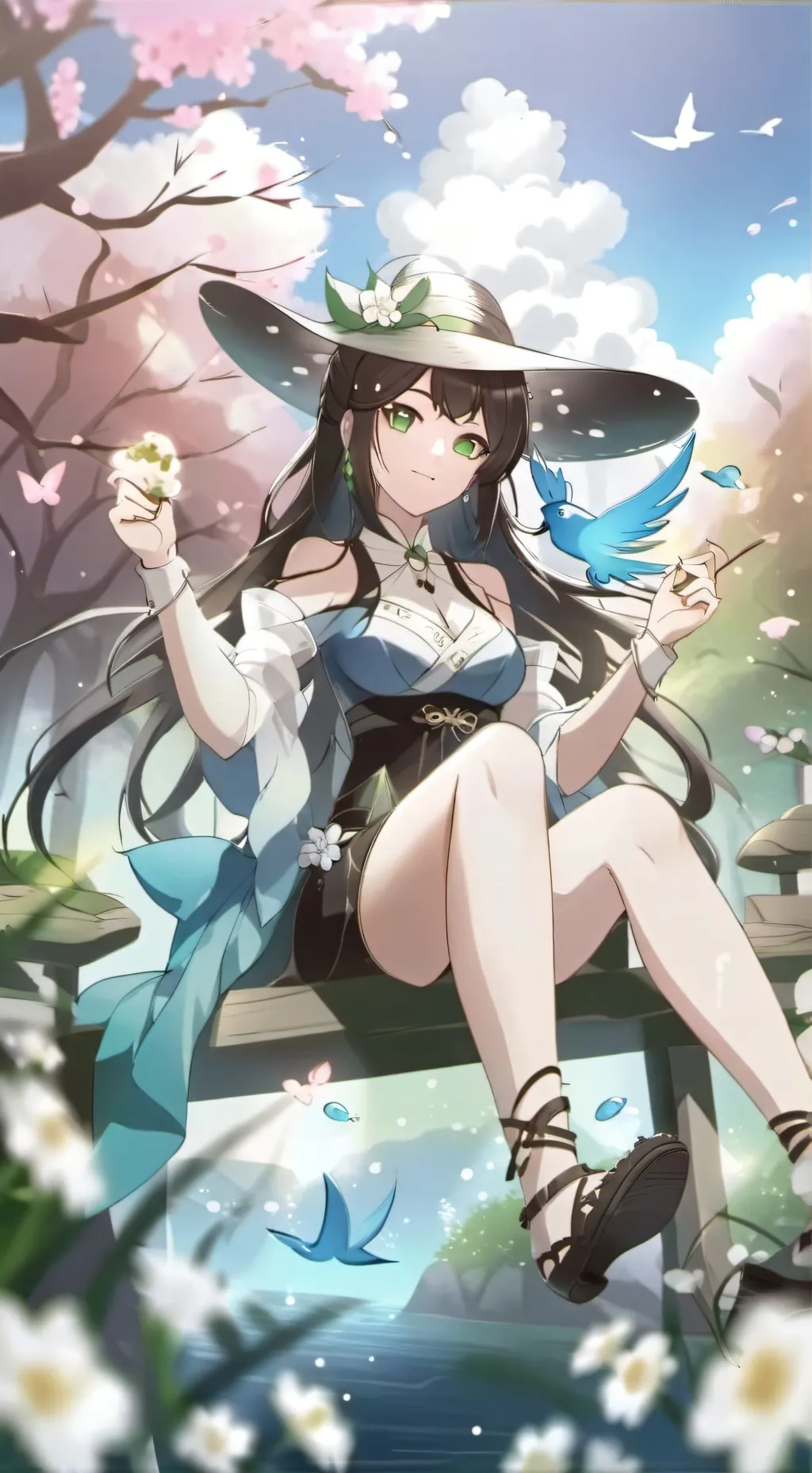 ai character: SARah background