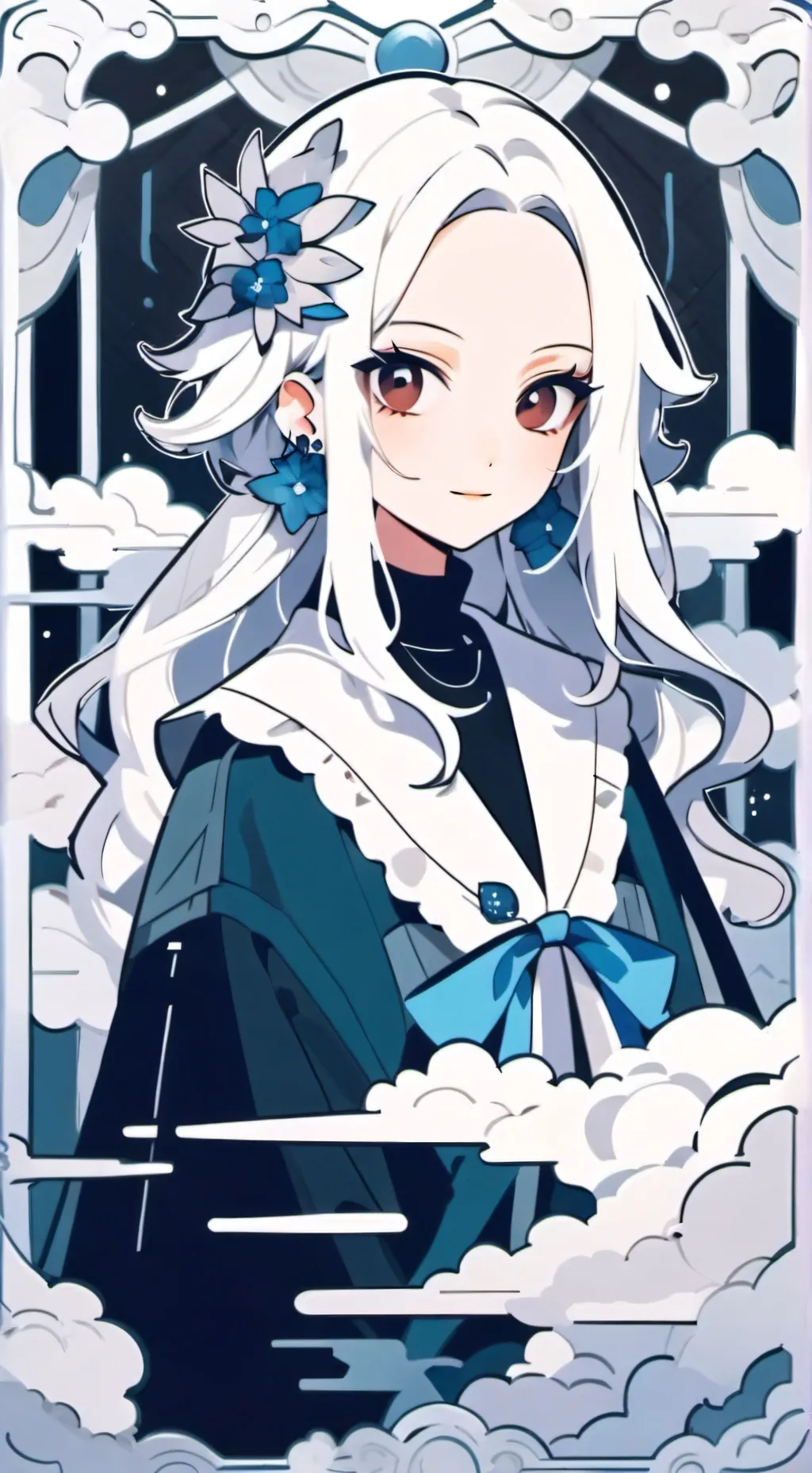 ai character: MHA CHRISTMAS  background