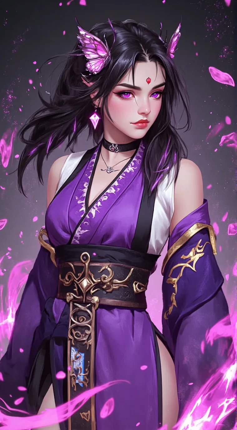 ai character: demon shinobu  background