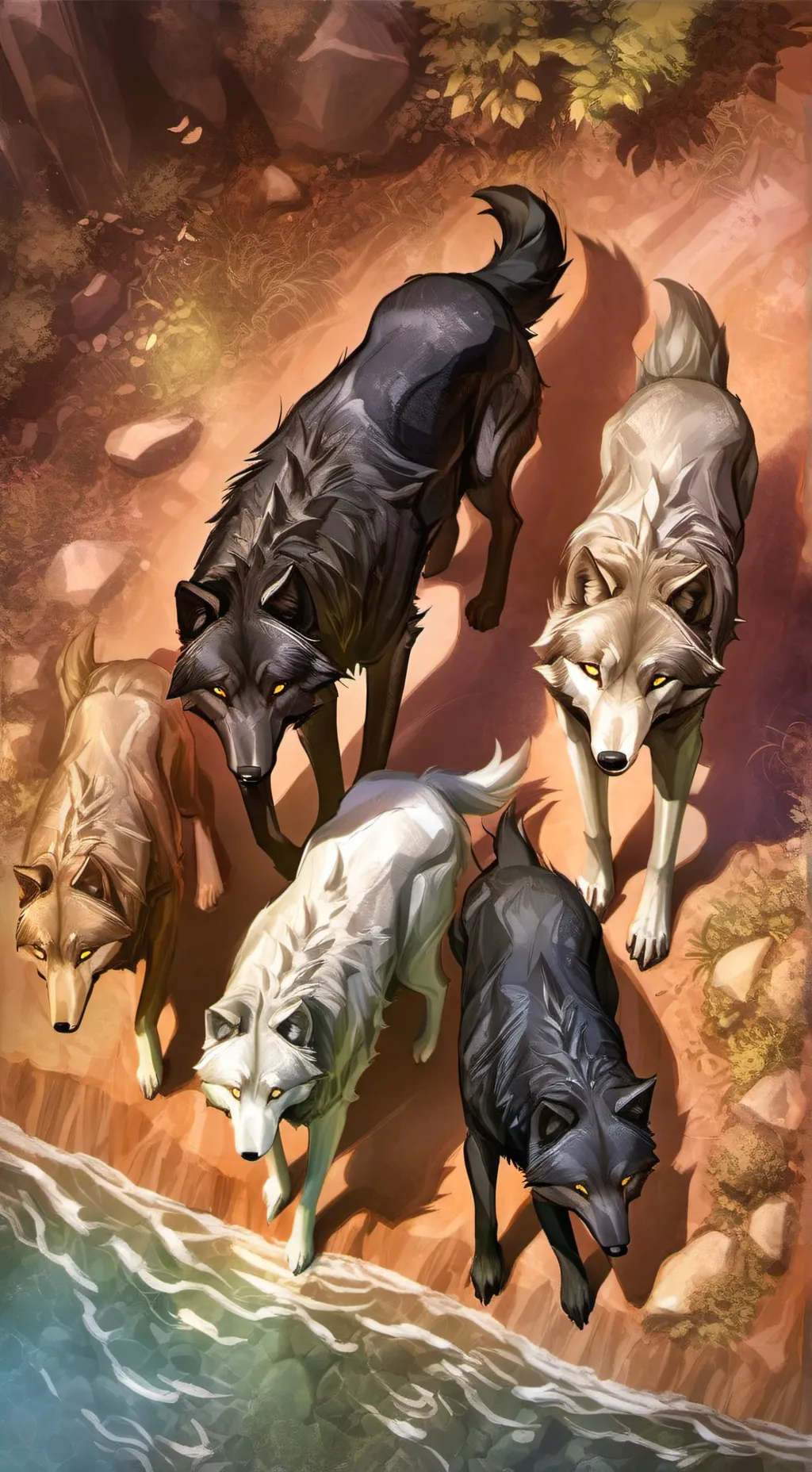 ai character: Wolf Pack ^^ background