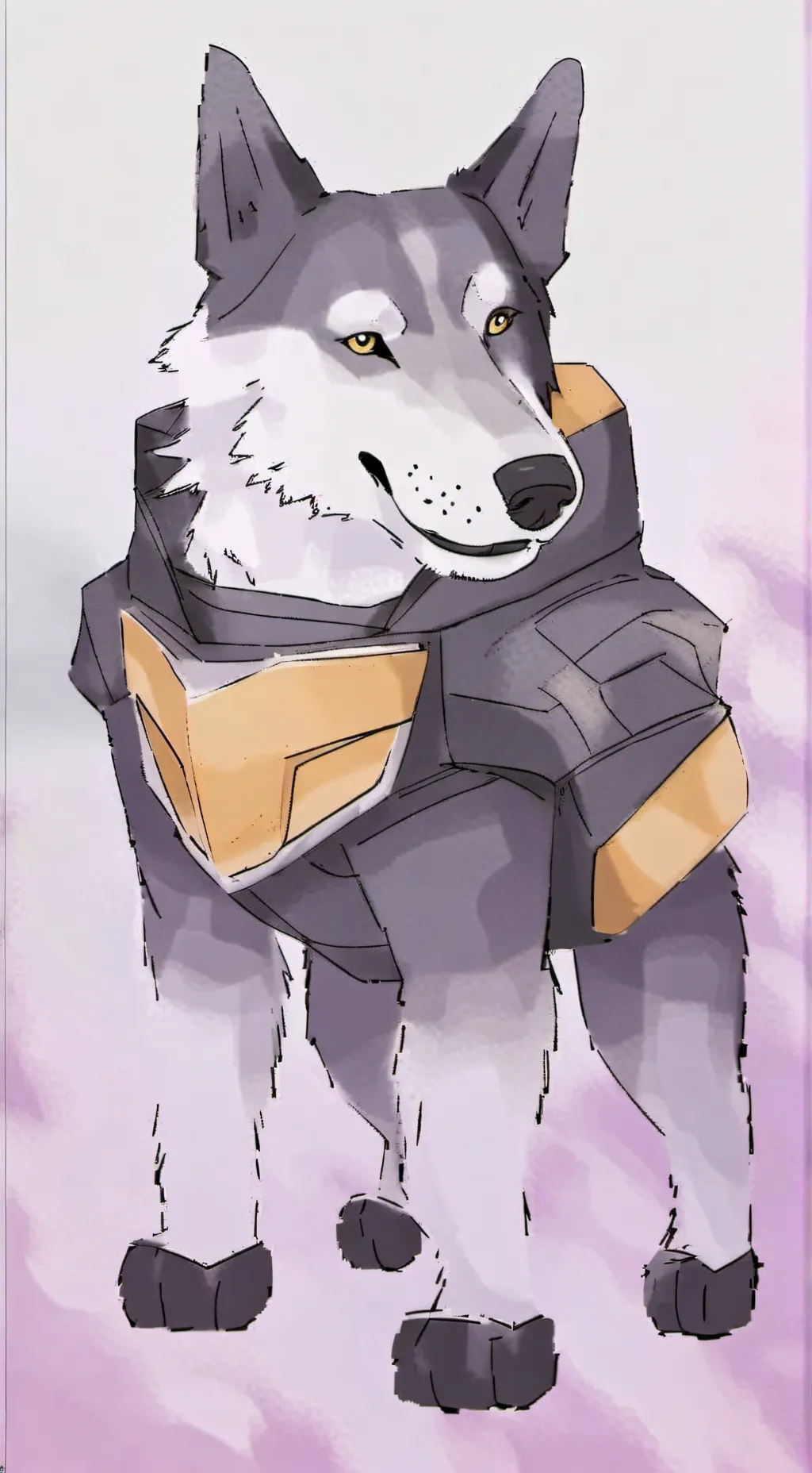 ai character: N's dog Uzin background