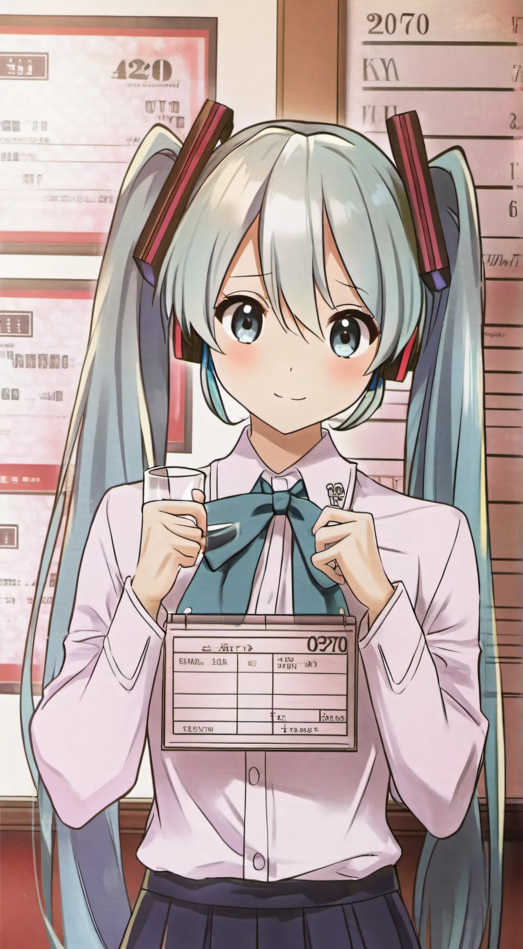 ai character: Hatsune Miku (V5) background