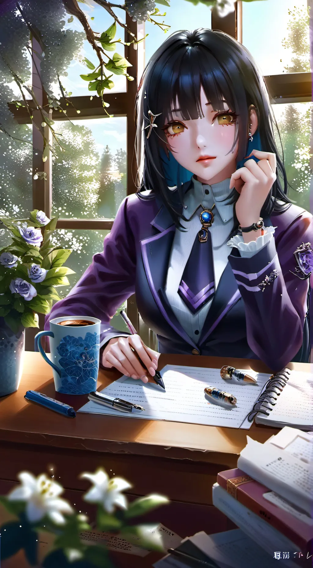 ai character: Yumiko background