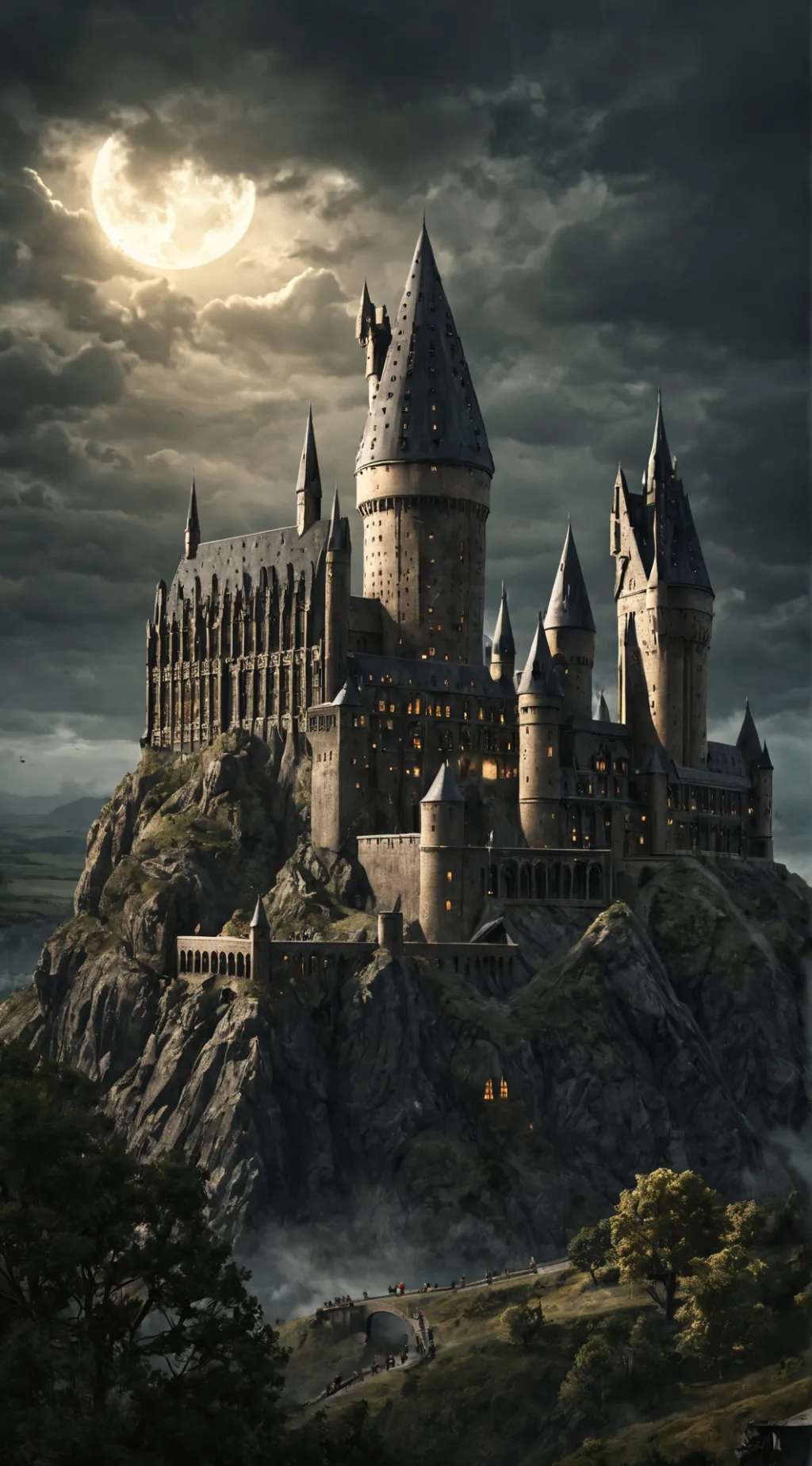 ai character: Hogwarts background