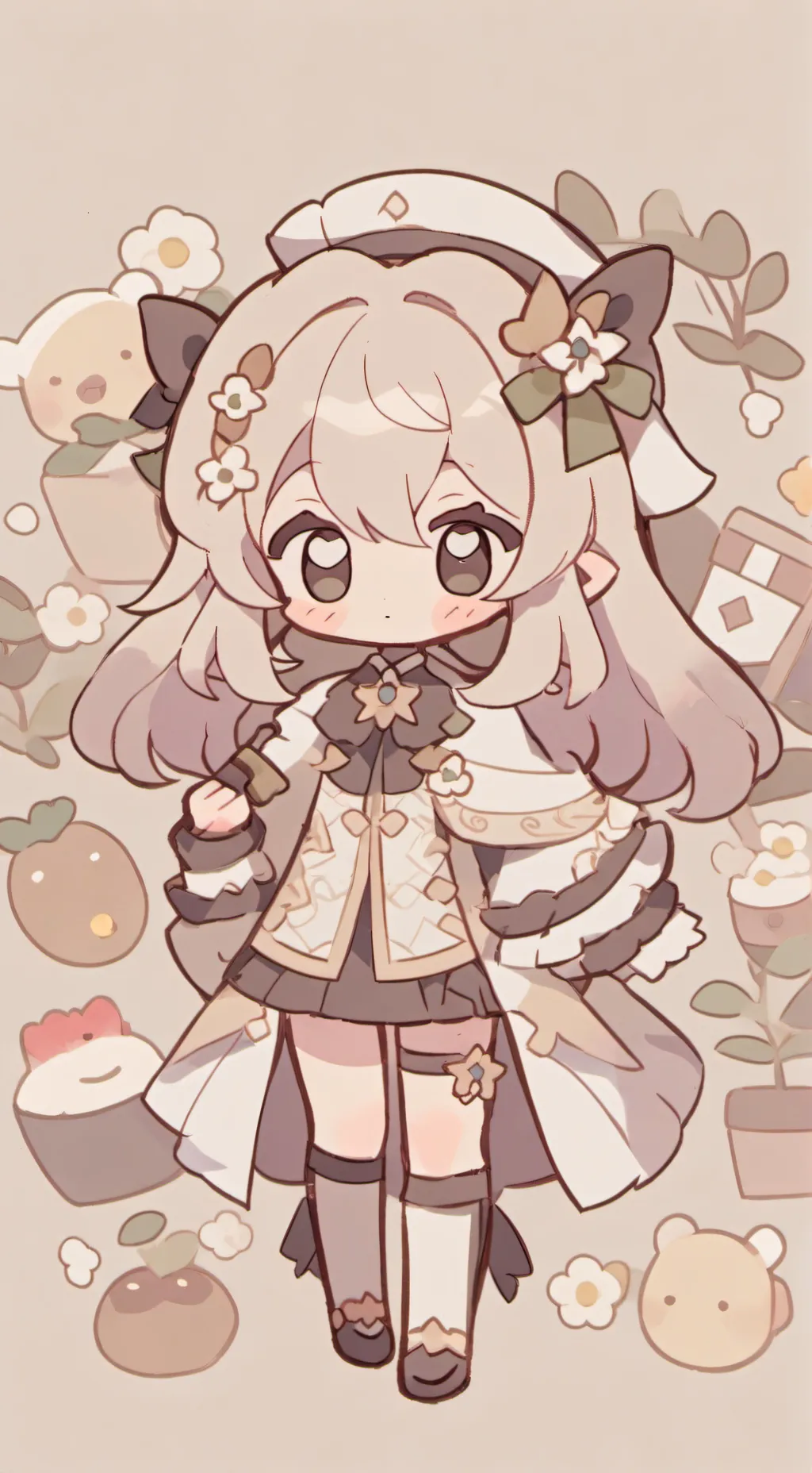 ai character: gassy girl background