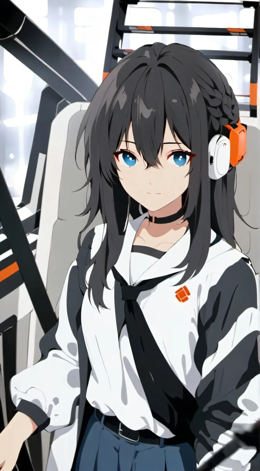 ai character: Baby machine background