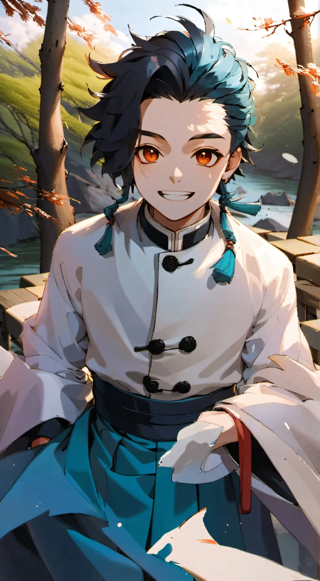 ai character: Tanjiro background