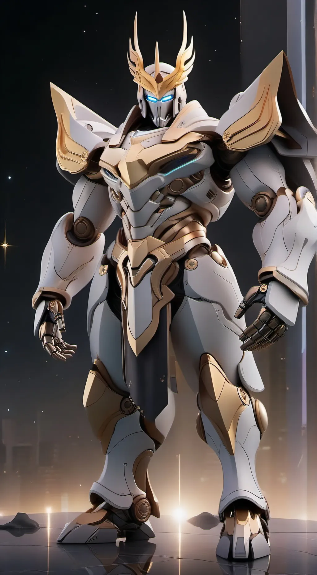 ai character: Cyborg Titan background