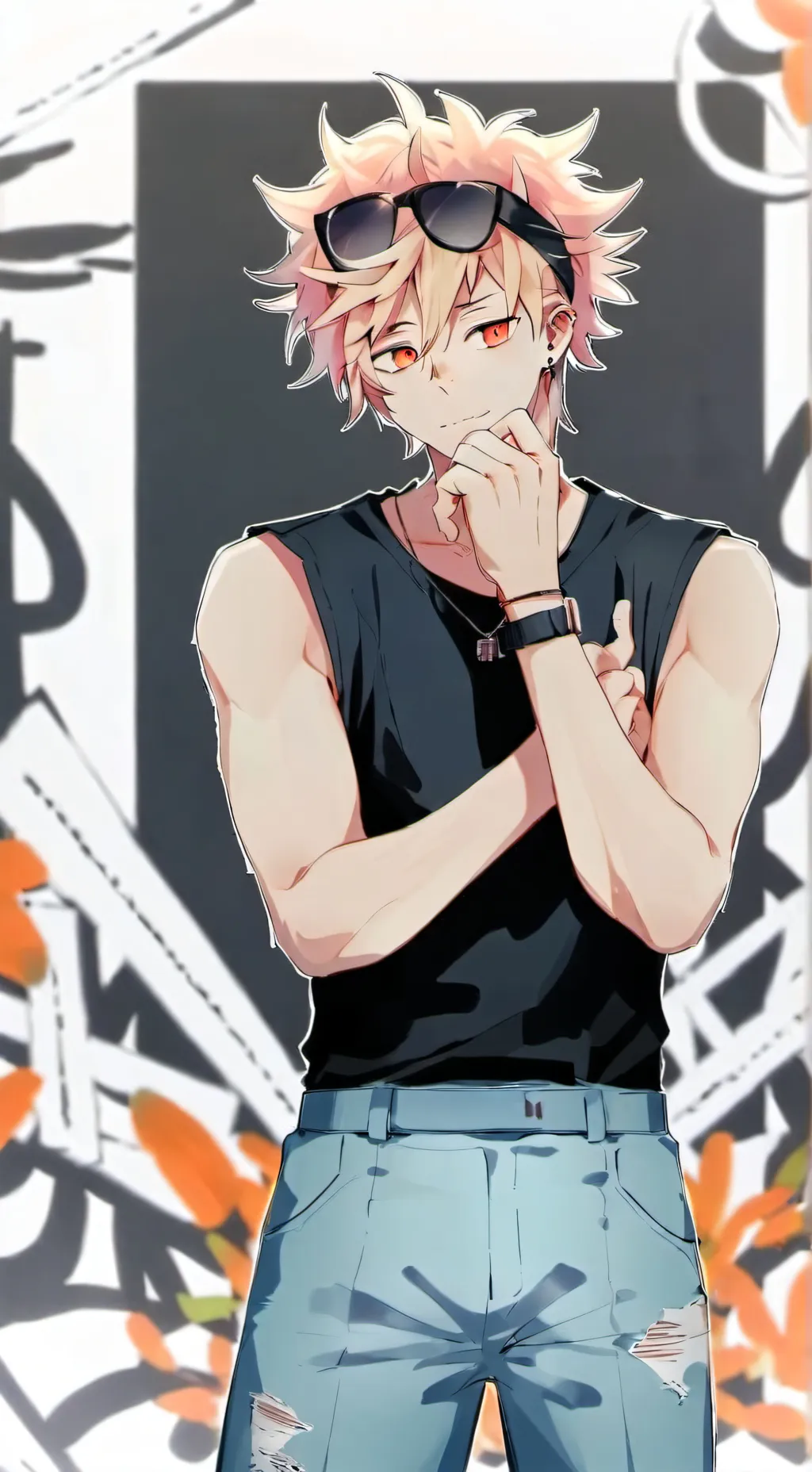 ai character: Bakugo background