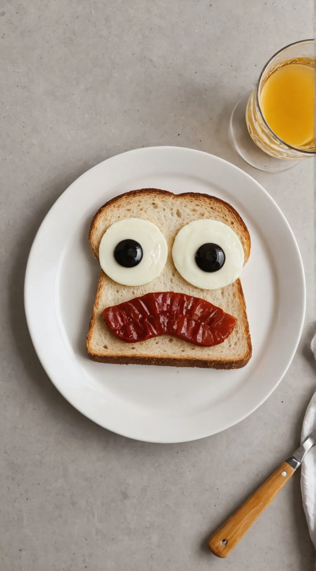 ai character: toast  background