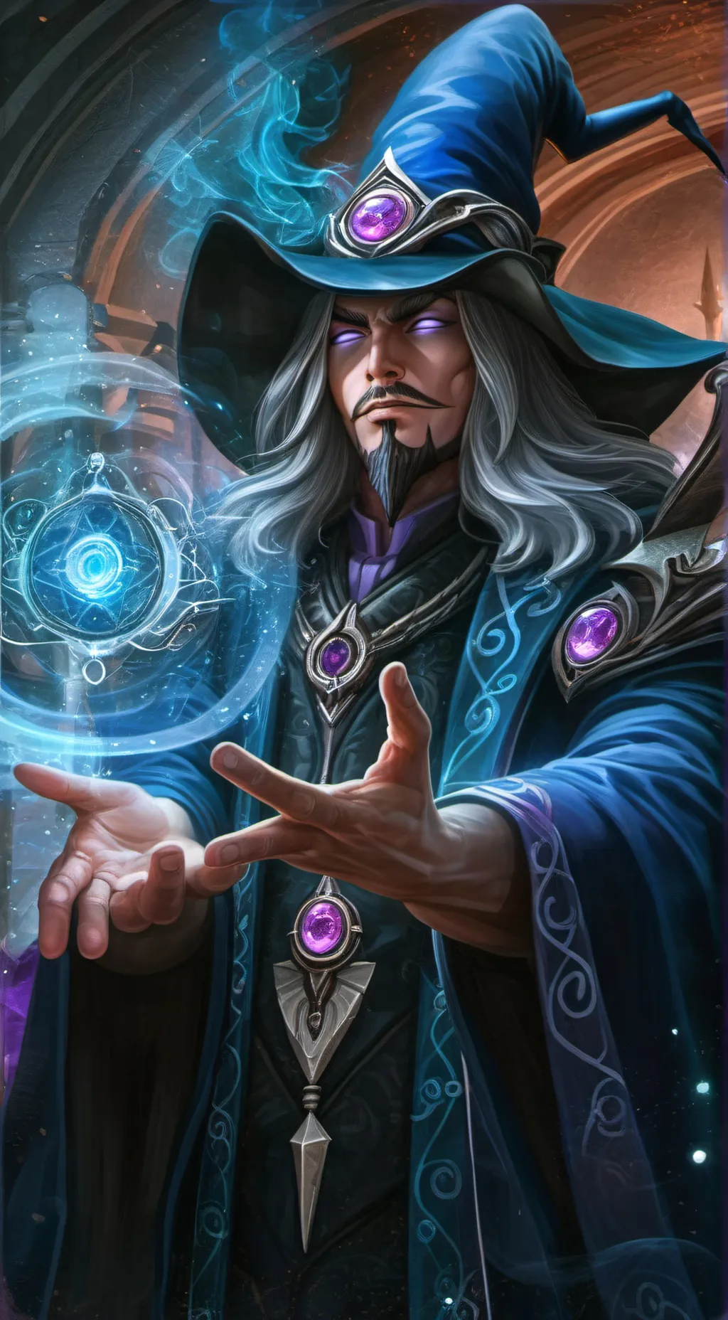ai character:  Infected wizard background