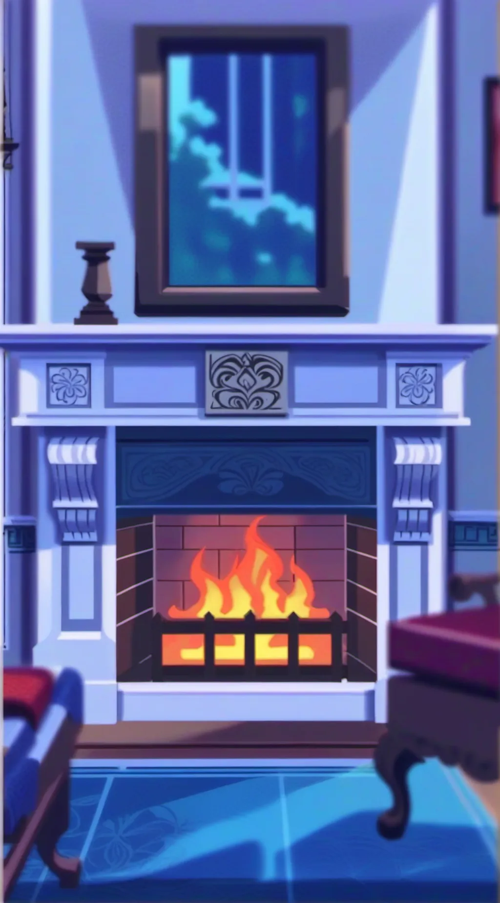 ai character: Chill here background