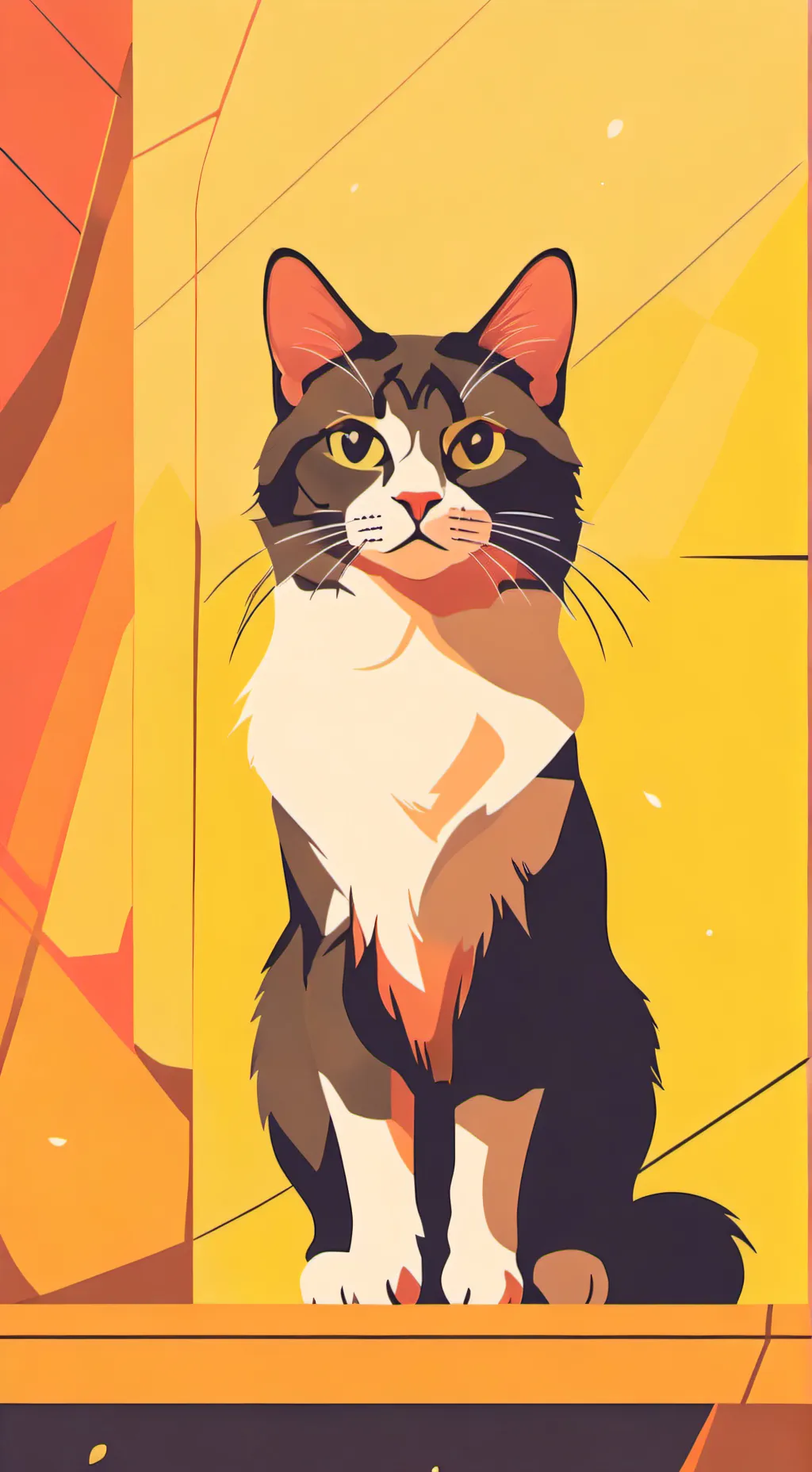ai character: gato perdido background