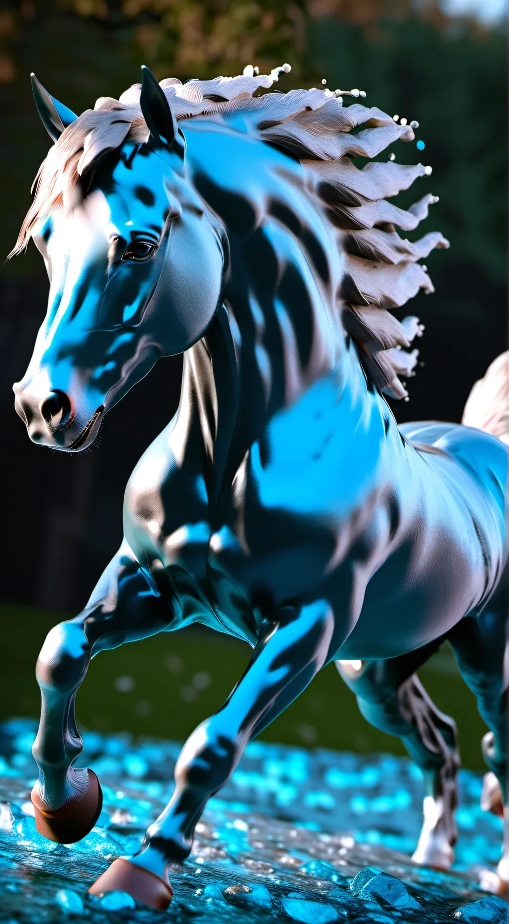 ai character: Azure background