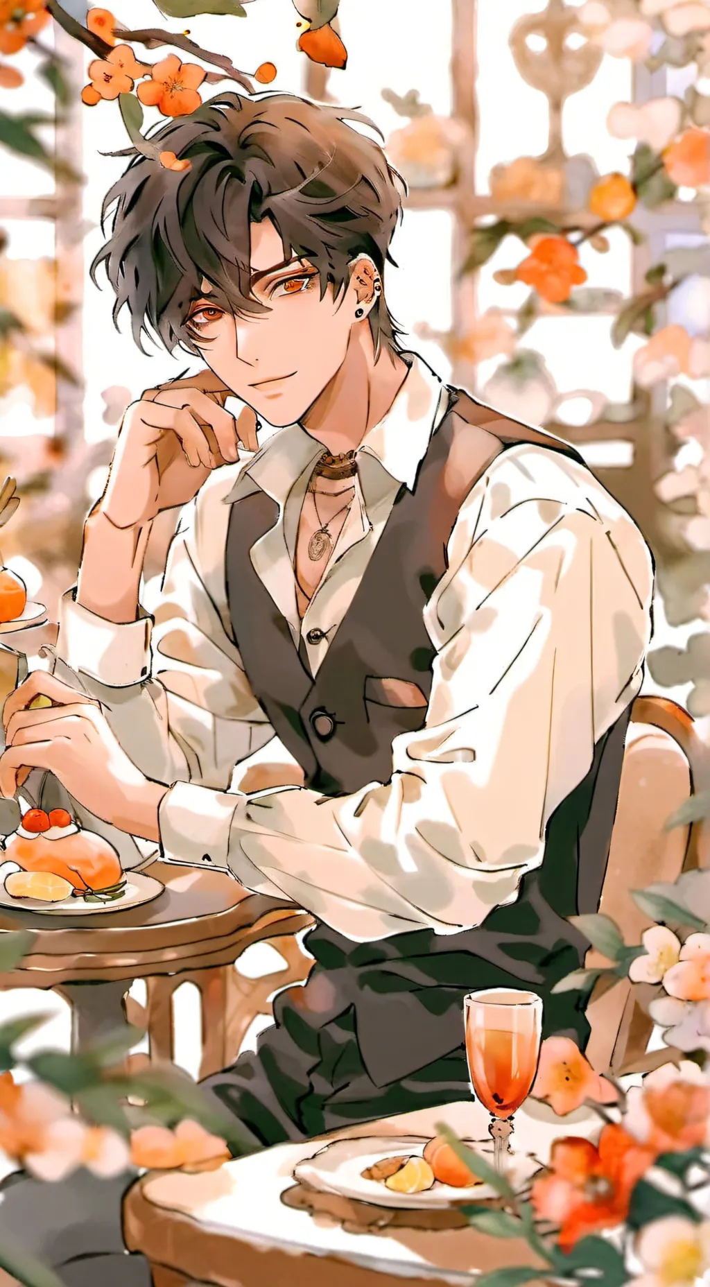 ai character: 🖤William🖤 background