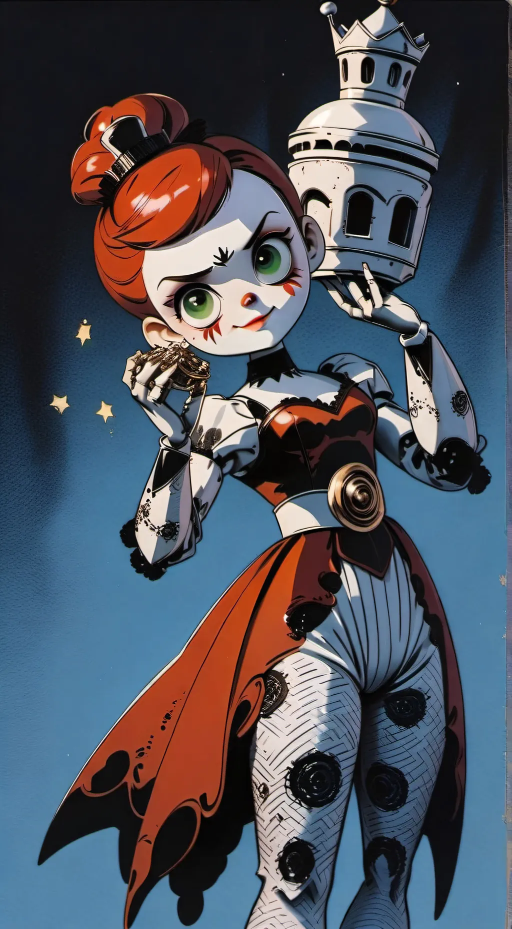 ai character: Circus baby background