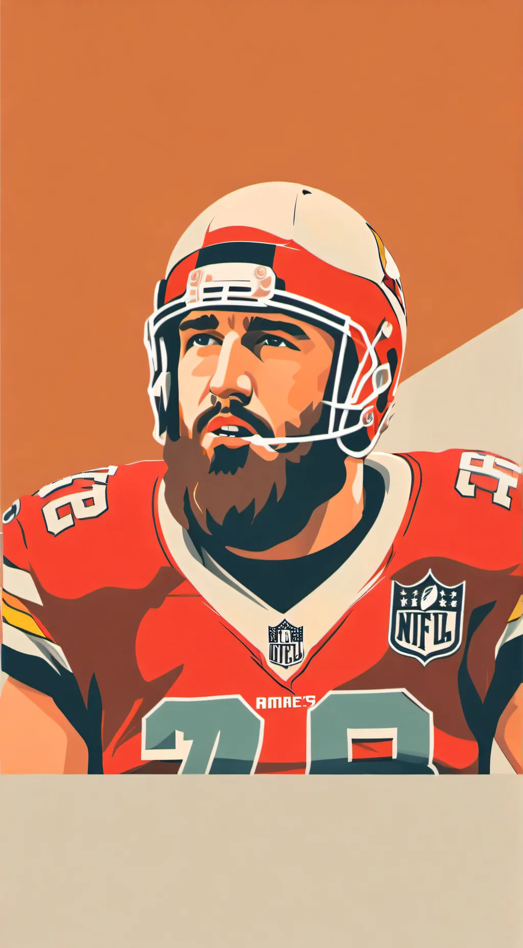 ai character: Travis kelce background