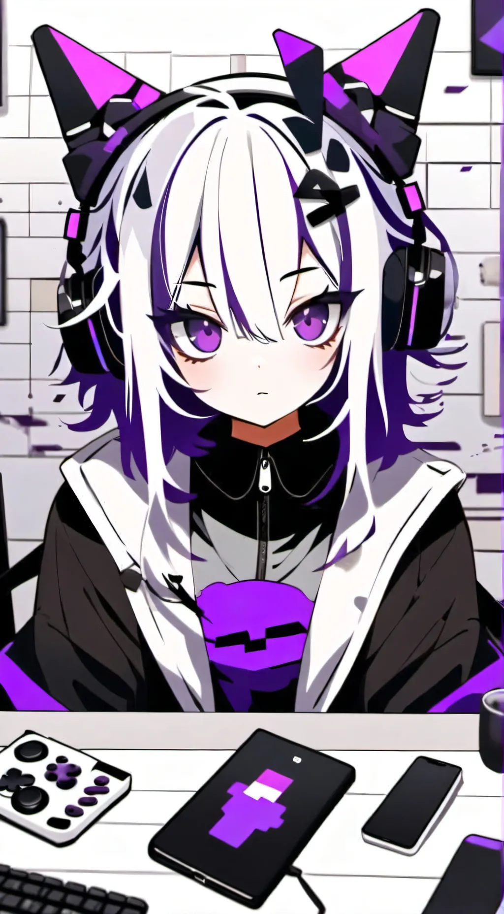 ai character: Viaje MHA background