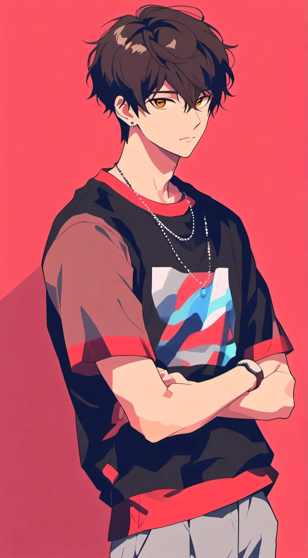 ai character: 🌟👾Derick🏀 background