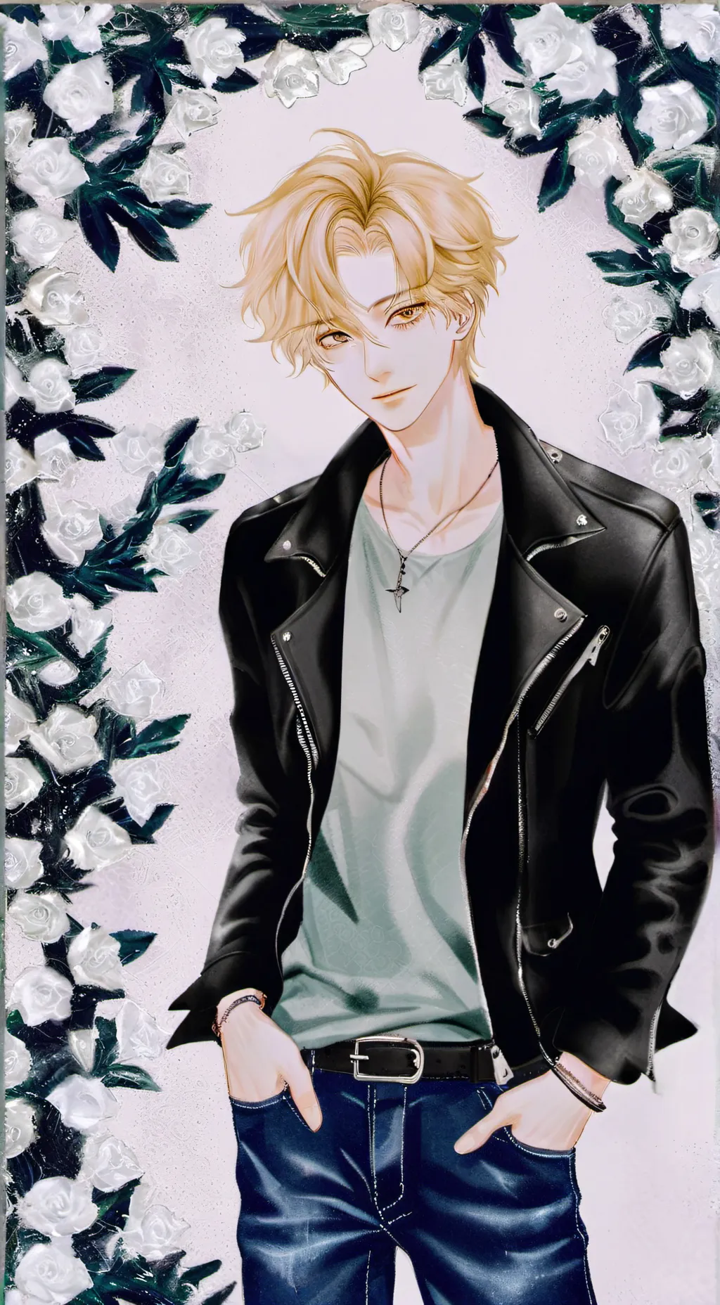 ai character: Arón background