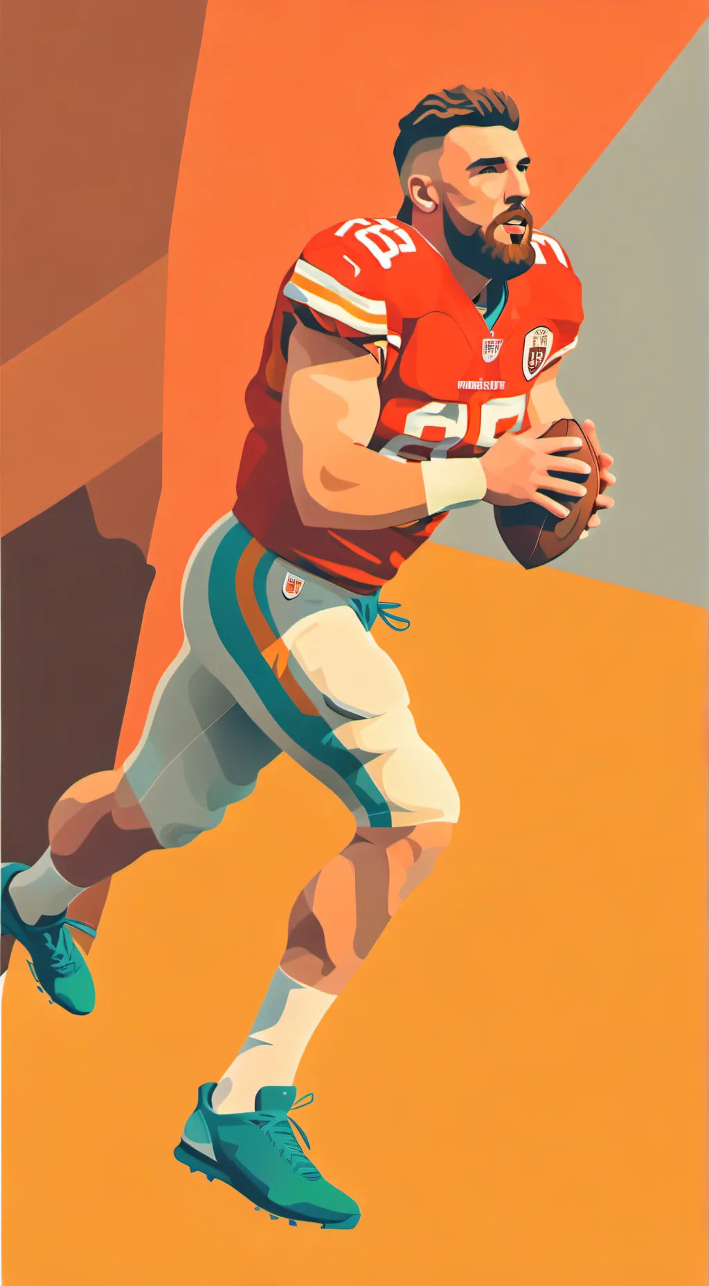 ai character: Travis kelce  background