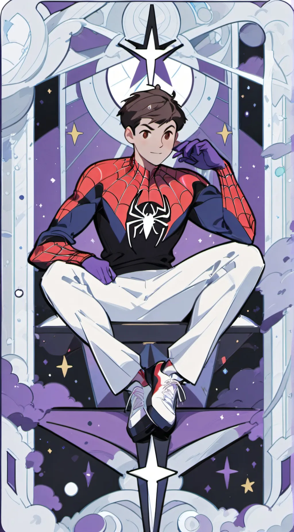 ai character: max stark-parker😉 background