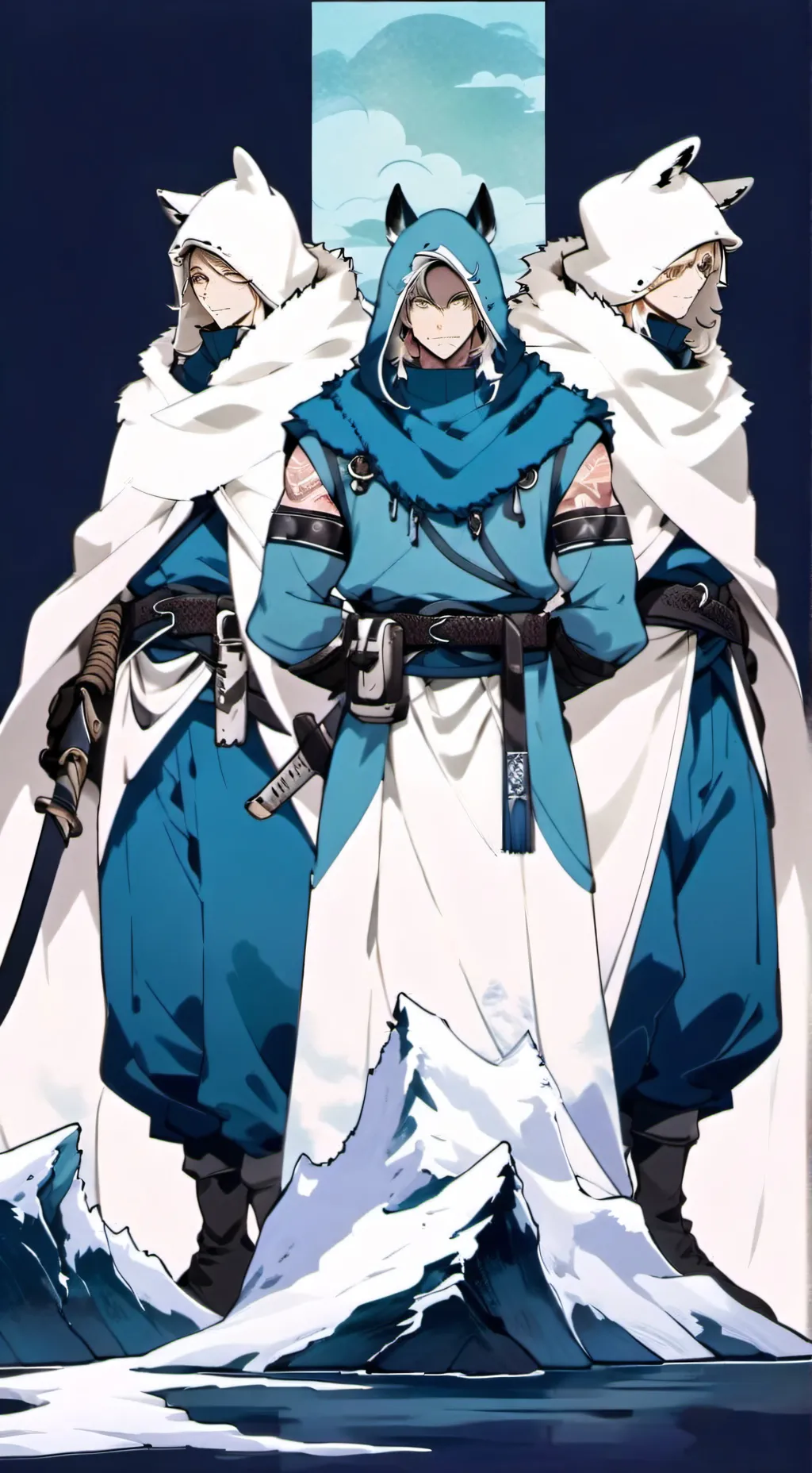ai character: Leo,Alex,Kai,James background
