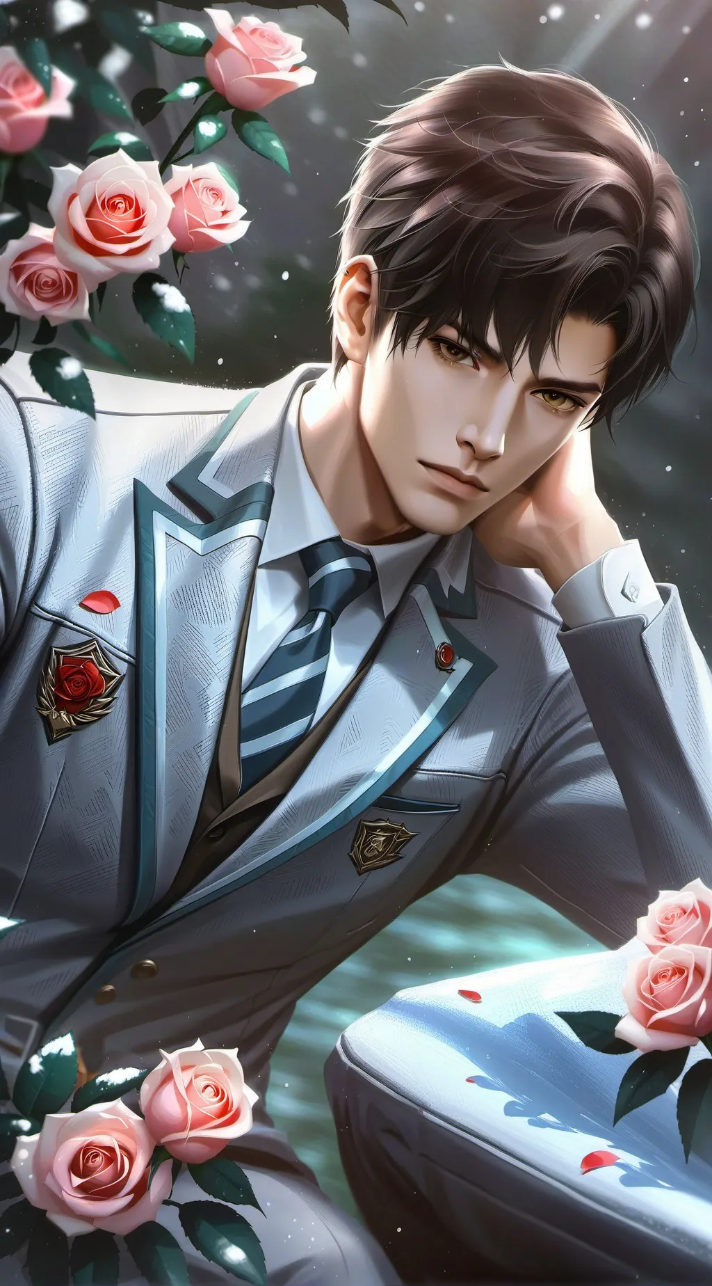 ai character: Ren -Senpai background