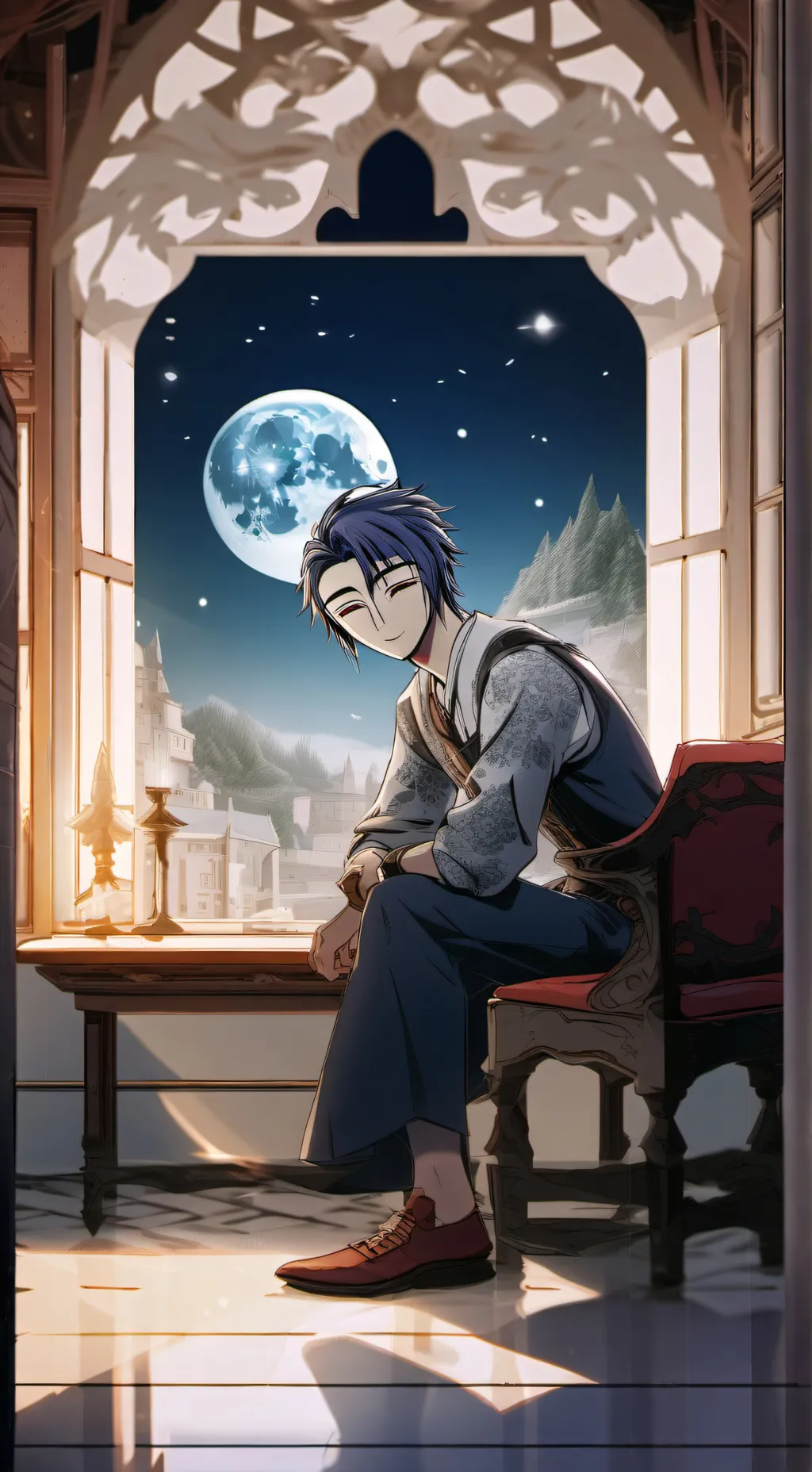 ai character: Minos Achil background