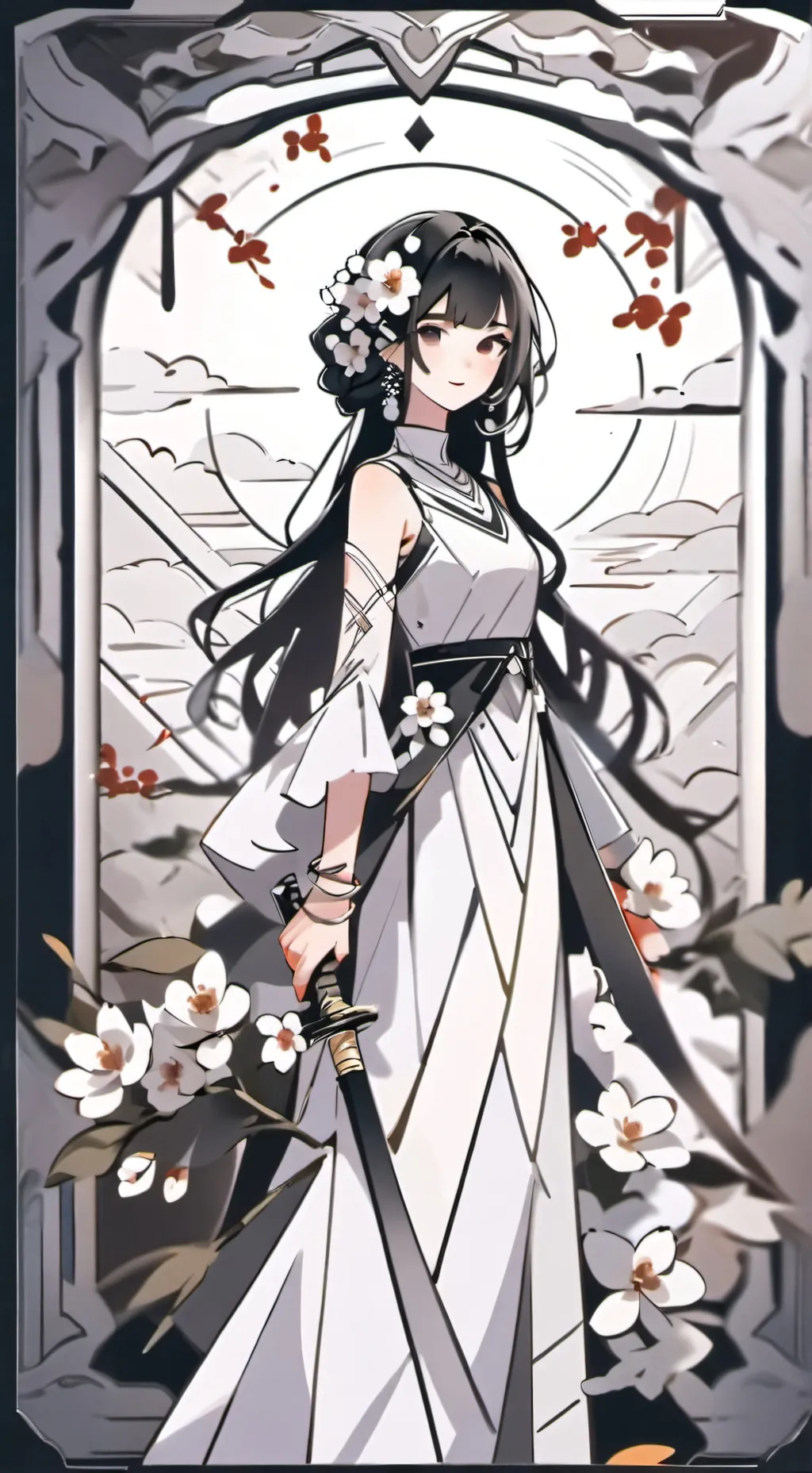 ai character: Adopt baby xmas background