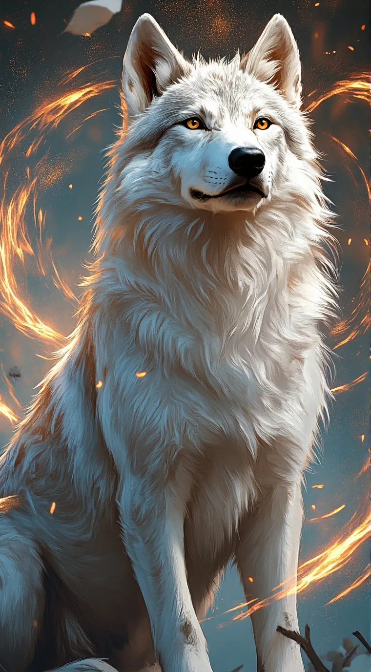 ai character: wolf tanjiro  background