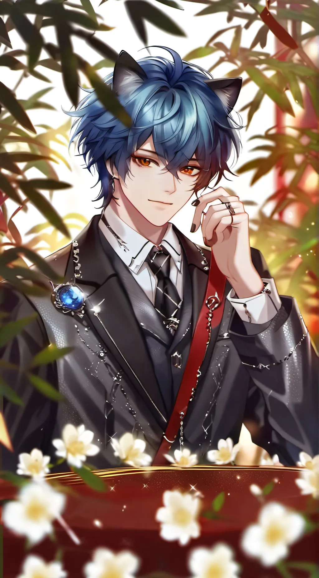 ai character: ʕ·̀ω·́ʔ✧ lucky background