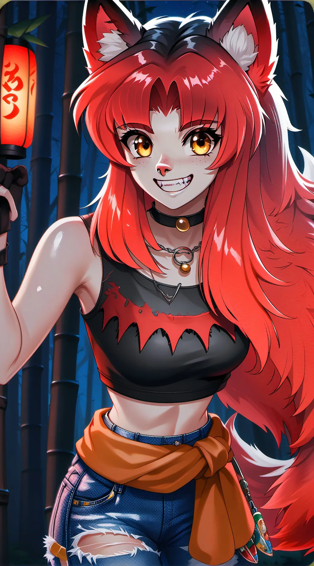 ai character: Violet Wolf background