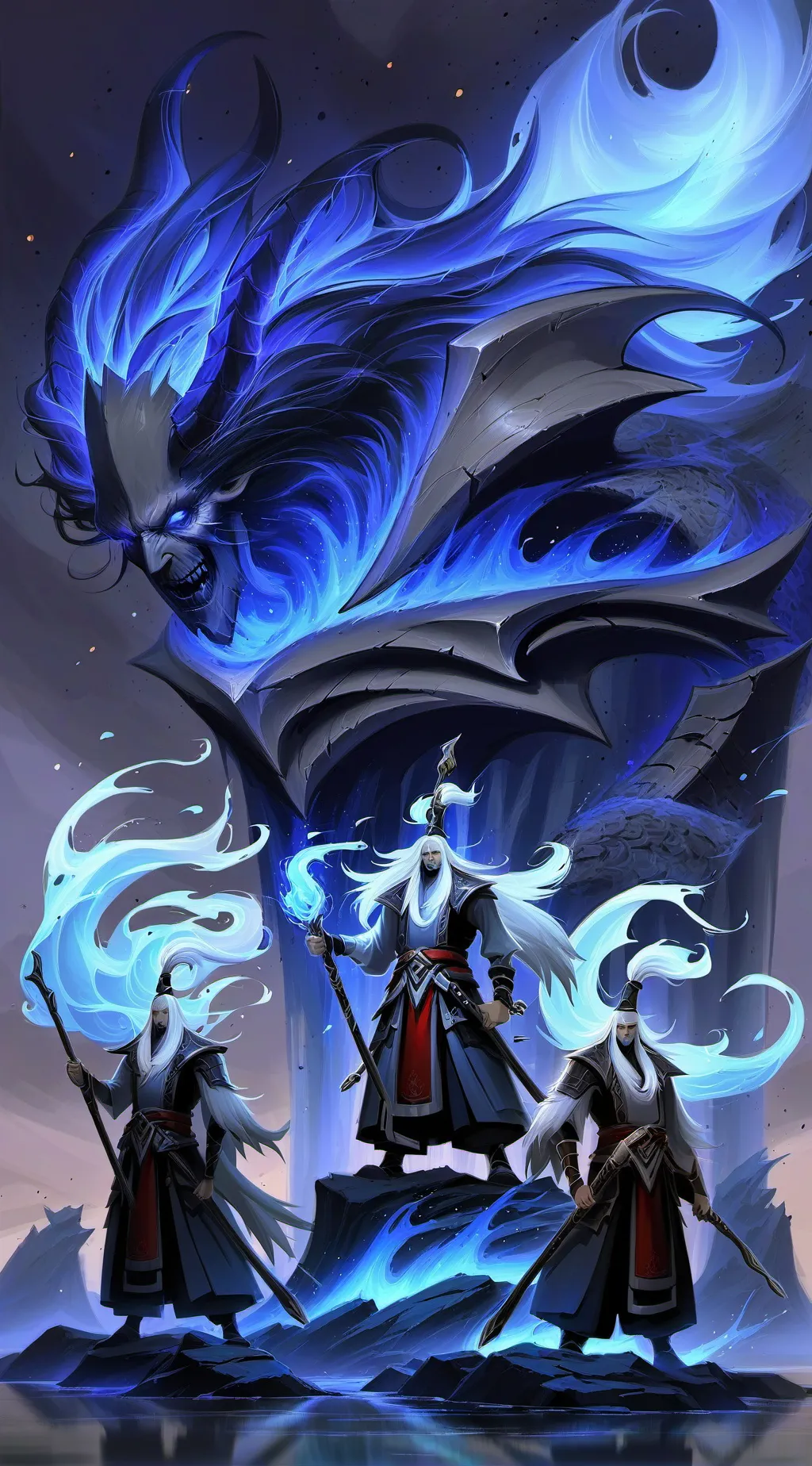 ai character: Draw background