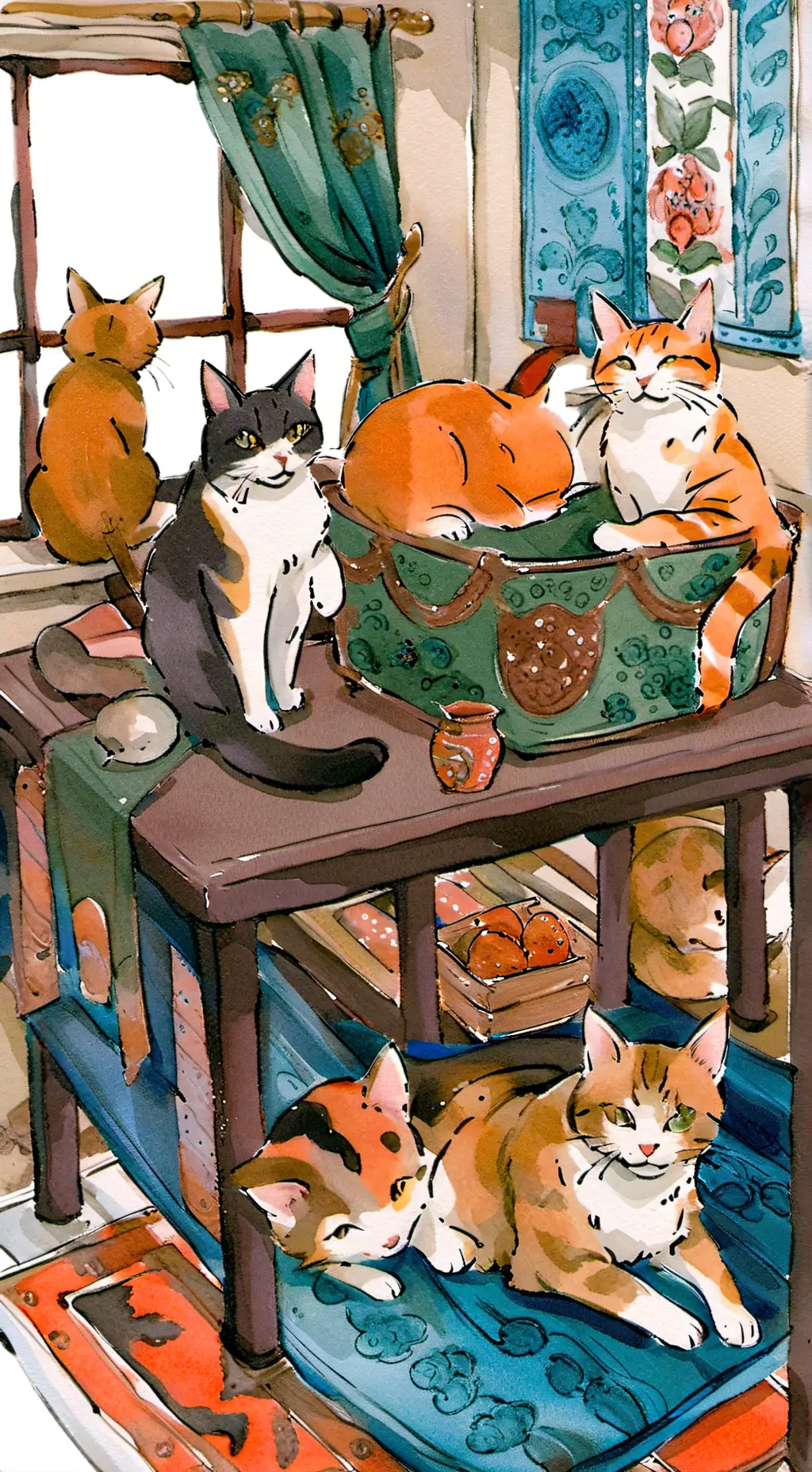 ai character: Thunderclan background