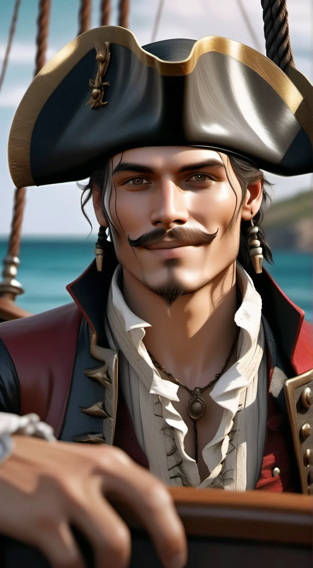 ai character: 🏴‍☠️pirate🏴‍☠️ background