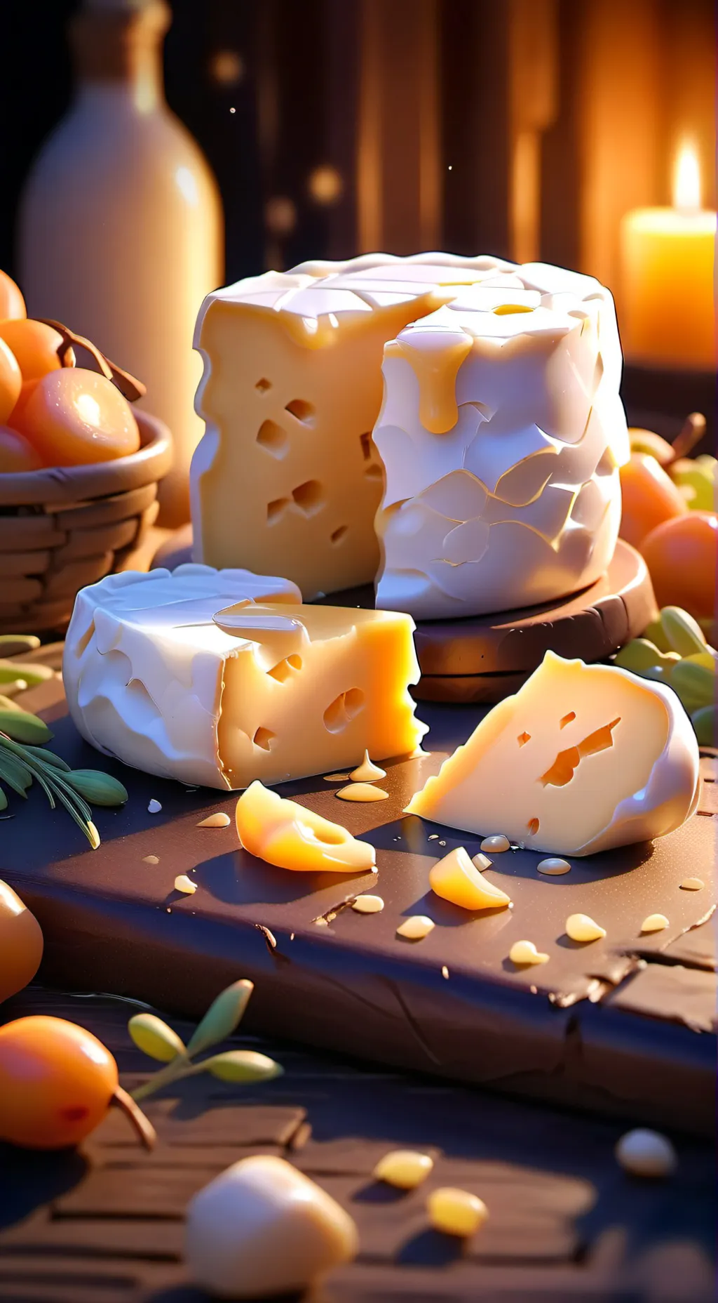 ai character: CHEESE  background