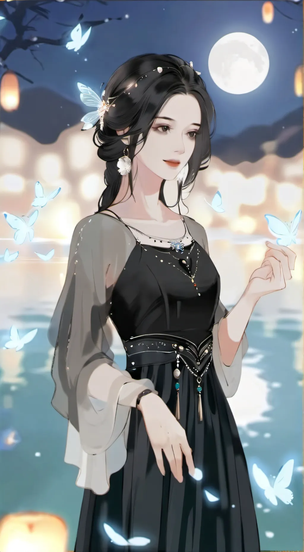 ai character: luna background