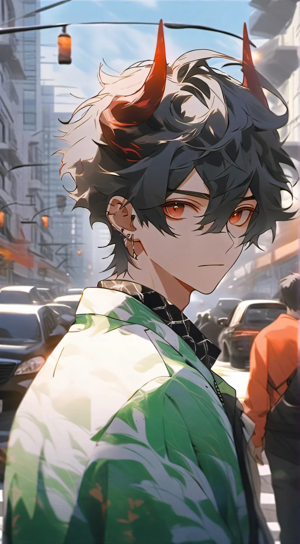 ai character: Demon  simulator background