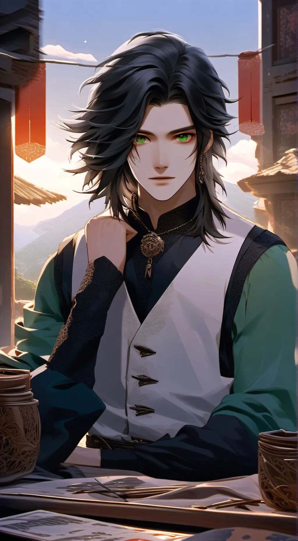 ai character: <~•zaynn•~> background