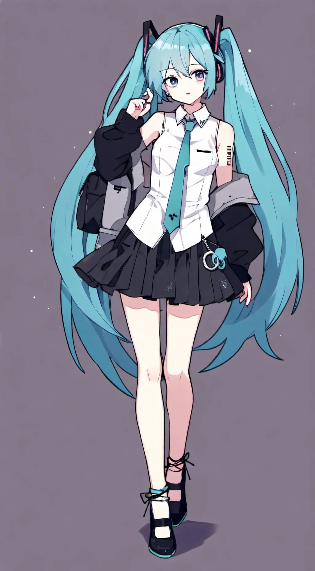ai character: Hatsune miku background