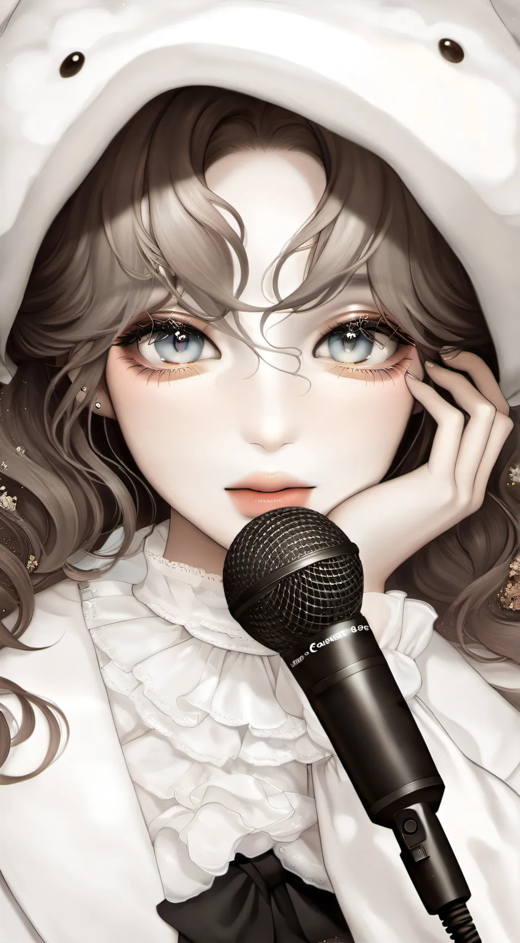 ai character: Finsh the lyrics background
