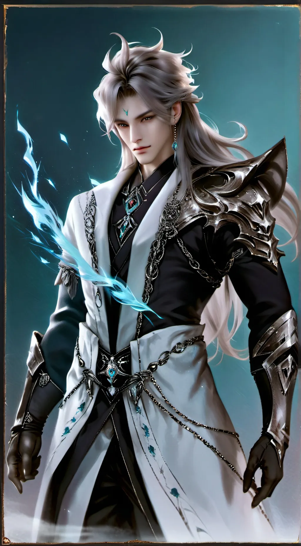 ai character: Snow background