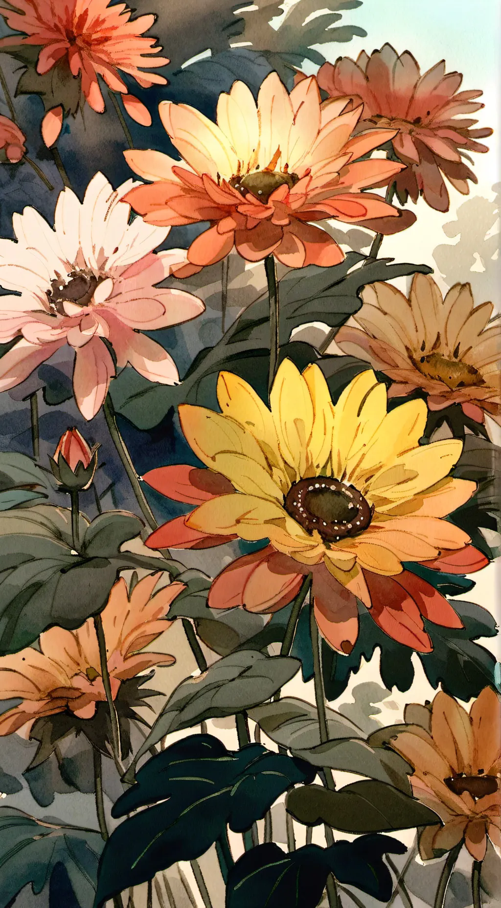ai character: Beautiful￼ background